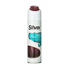 Спрей-краска восстановитель Silver для нубука и замши 250 мл бордовый - фото