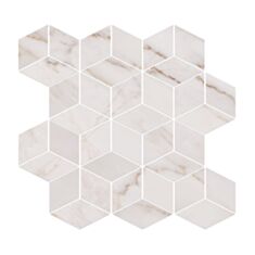 Декор Opoczno Carrara Pulpis Mosaic белый 28*29,7 - фото