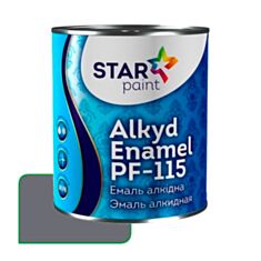 Эмаль алкидная STAR Paint ПФ-115 18 темно-серая 0,9 кг - фото