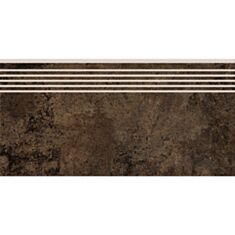 Плитка Cersanit Lukas Brown ступень 29,8*59,8 см коричневая - фото