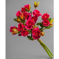 Штучна квітка Троянда (букет) 053-14S/red 30см - фото