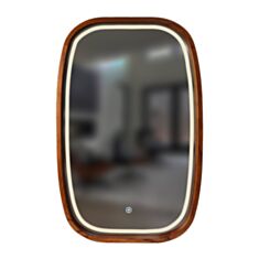 Зеркало Luxury Wood New Art SLIM LED Cognac 60*90 см - фото