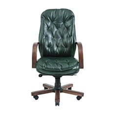 Кресло для руководителей Richman Венеция Вуд зеленое - фото
