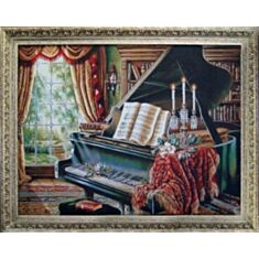 Гобеленовая картина "Рояль" 472Д-6 - фото