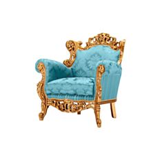 Кресло Луара голубой - фото