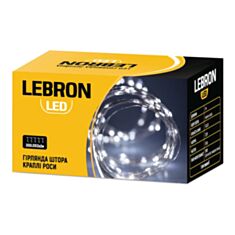 Гирлянда Lebron 15-18-64 капли росы 200 LED 3*2 м теплый белый - фото