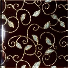 Плитка Grand Kerama Tako Завиток декор 6,6*6,6 см золота - фото
