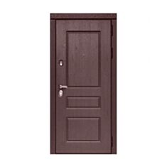 Двері металеві Міністерство Дверей ПО-59 V дуб темний 96*205 см праві - фото