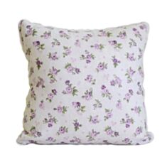 Подушка декоративна Прованс Lilac Rose з мережкою 40*40 - фото