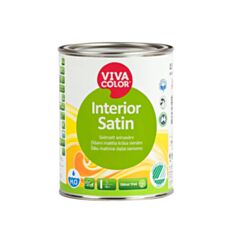 Інтер'єрна фарба вододисперсійна Vivacolor Interior Satin A біла 0,9 л - фото