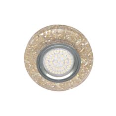Світильник точковий Feron 8585-2 MR16 з LED підсвічуванням мерехтливий жовтий срібло - фото
