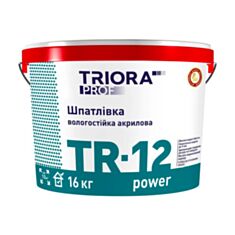 Шпаклевка влагостойкая Triora TR-12 power 16 кг - фото