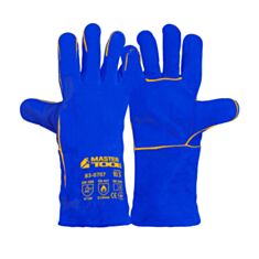 Перчатки краги сварщика Master Tool 83-0707 замшевые 10,5" синие - фото