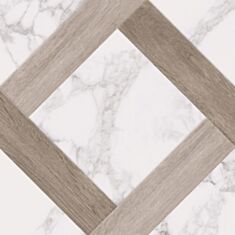 Керамограніт Golden Tile Marmo Wood 4V0883 40*40 см білий 2 сорт - фото