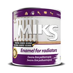 Емаль алкідна MIKS Color для радіаторів біла 0,8 кг - фото