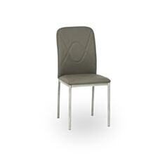 Кресло обеденное металлическое H-623 серое - фото