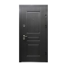 Двері металеві Міністерство Дверей Vinorit 3ПК-198 сіра текстура 86*205 см праві - фото