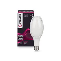 Лампа світлодіодна Velmax LED V-М96 30W E27 6500K 2700Lm кут 220° - фото