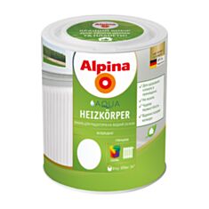 Эмаль акриловая Alpina Aqua Heizkoerper для радиаторов 0,75 л глянцевая белая - фото