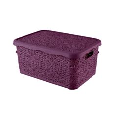 Коробка з кришкою Lace 2130 11 №1 2,5 л фіолетова - фото