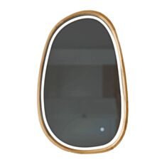 Дзеркало Luxury Wood Perfection Dali SLIM LED дуб натуральний 55*85 см - фото