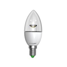 Лампа світлодіодна Eurolamp Еко LED-CL-06143(D) clear CL 6W E14 3000K - фото
