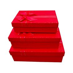 Подарункова коробка Ufo Red m1340-0506 29 см червоний - фото