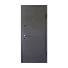 Двері металеві Міністерство Дверей Vinorit ПК-168 венге горизонт сірий 86*205 см праві - фото