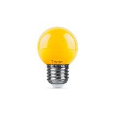 Лампа світлодіодна Feron LB-37 G45 230V 1W E27 жовта - фото