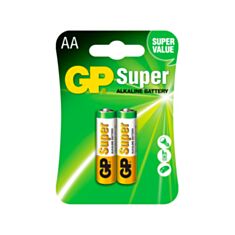 Батарейка GP SUPER ALKALINE 15A-U2 LR6 AA 1,5V 2 шт - фото