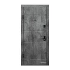 Дверь металлическая Министерство Дверей ПО-361 Оксид темный/Оксид светлый 86*205 см левая - фото