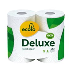 Бумага туалетная Ecolo Deluxe 4 шт - фото