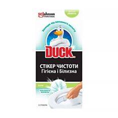 Стікер чистоти для унітаза Duck Лайм з Хлор-Актив 3 шт - фото