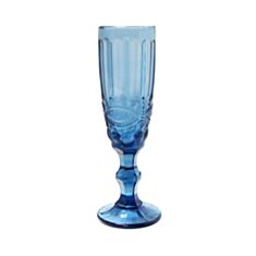 Келих для шампанського Olens Вінтаж 34215-14-2 180 мл синій - фото
