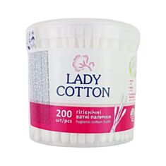 Ватні палички Lady Cotton стакан 200 шт - фото