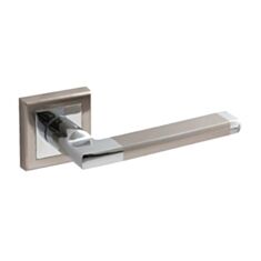 Ручка дверна на розеті Apecs Windrose Infernо H-18050-A-NIS/CR матовий нікель/хром - фото