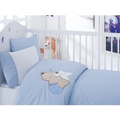 Комплект постельного белья Cotton Box Baby Ranforce LUX BooBoo Mavi 100*150 - фото