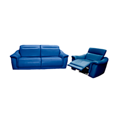 Комплект м'яких меблів Dallos синій - фото