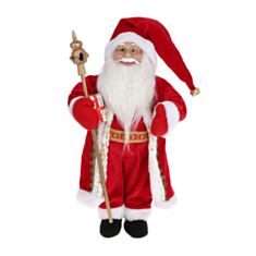 Новогодняя игрушка Санта BonaDi 822-317 45 см красная - фото