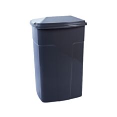 Бак мусорный Алеана 90 л темно-серый - фото