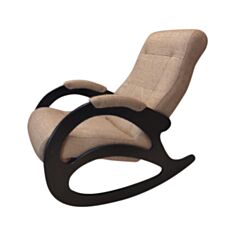 Крісло гойдалка Happy Lounge модель 4 1101 бежеве/темний горіх - фото