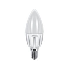 Лампа светодиодная Maxus LED 1-LED-283 C37 CL-F 5W 3000K 220V E14 AL - фото