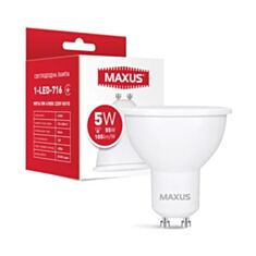 Лампа светодиодная Maxus 1-LED-716 MR16 5W 4100K GU10 - фото