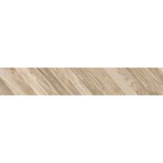 Керамогранит Golden Tile Terragres Wood Chevron left 9L1183 15*90 см бежевый 2 сорт - фото