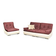 Комплект мягкой мебели Бозен розовый - фото