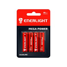 Батарейка Enerlight Mega Power LR6 AA Alkaline 1,5V 4 шт - фото