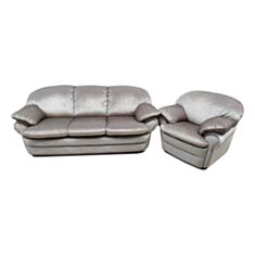 Комплект мягкой мебели Ekmi Комфорт Софа 101 + 101.25 серый - фото