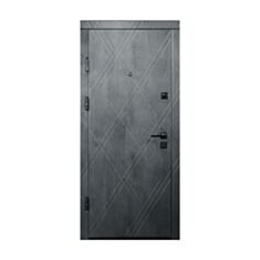 Двері металеві Міністерство Дверей ПК-266Q бетон темний 96*205 см ліві - фото