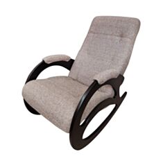 Кресло качалка Happy Lounge модель 4 1102 бежевое/темный орех - фото