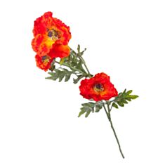 Штучна квітка Elisey Мак 002F/orange 97 см - фото
